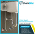 SharkBite 1/2 Inch Angle Stop x 1/2 Inch NPSM Click Seal Faucet Connector, 20 Inch, Push to Connect Brass Fitting