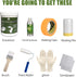(50-60sq.ft), Countertop, Black Ceramic Tile Bathroom Wall Bathtub Paint Sink Paint Refinishing Kit Easy of Use Tub