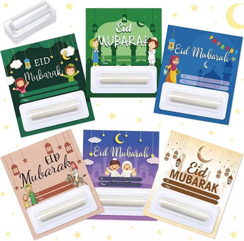 Trandraft 24 Sets Eid Mubarak Money Holder Eid Kid Gifts 24 Pcs Eid