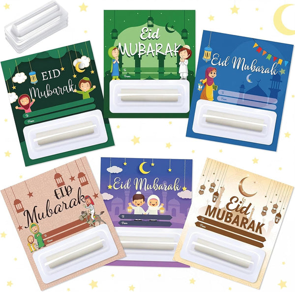 Trandraft 24 Sets Eid Mubarak Money Holder Eid Kid Gifts 24 Pcs Eid