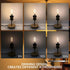 C35/Type E12 Dimmable Bulb, 4W/40W 2700K 400LM, 6-Pack B LED Filament Candle Equivalent Warm White Transparent Glass