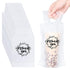 Kisston 1000 Pcs Drink Carrier for Delivery, Plastic Carrier Bags Thank You