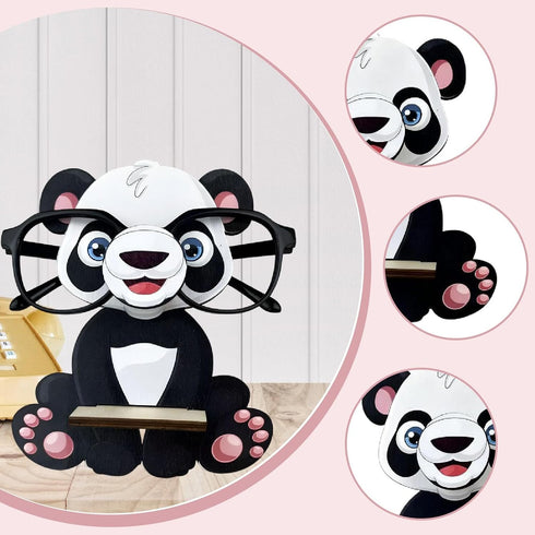 Kokiya Animal Eyeglass Holder Sunglasses Display Stand Table Centerpiece Gift Glasses Holder Wood for Home Desk Kitchen