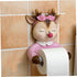 Deer-Themed Wall-Mounted Tissue Holder for Bathroom - Space-Saving Design
