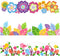 Spring Bulletin Board Border Decorations with 200 Glue Point Dots (60Pcs, 59Ft in Length)