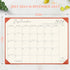 Gannyfer Large Desk Calendar 2024-2025 with Desktop Mat, 22" x 17" Pad Calendar, 18 Month from Jul 2024 to Dec 2025