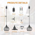 Lightess Outdoor Chandelier for Gazebo Lights Battery Operated, Black Battery Powered Hanging Light Pendant Waterproof