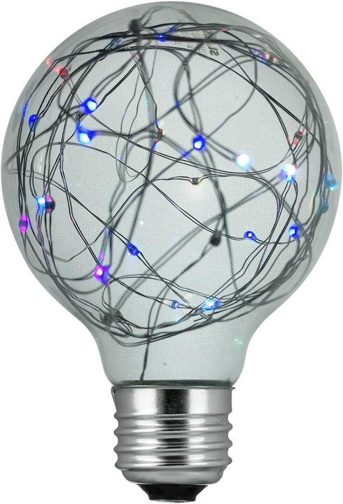 Sunlite 81177 G25 Globe Bulb, LED Fairy-Lights Inside, 1.5 Watts, Medium (E26)