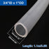 3/4"ID 3/4"ID 1"OD 3.6 Silicone Tubing, Food Grade x Silicone Tube Ft Clear Flexible Clear Tubing High Temperature