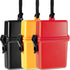 Outus 3 Pieces Waterproof ID Card Holder with Floating Sports Case, Locker with Hanging Ring and Rope (Red Black Yellow)
