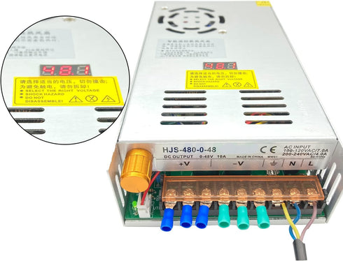 Transformer AC-DC 0-48V Adjustable 10A-480W Voltage Digital Display DC Regulated Power Supply for LED Equipment