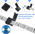 30 Pieces RGB LED Strip Connector Full Kit, 4 Pin 10 mm Gapless Solderless Adapter Extension