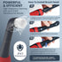 11-Piece IPX7 LifeBasis Rechargeable Power Scrubber Kit, Cordless Electric Cleaning Brush, Waterproof Electric Grout