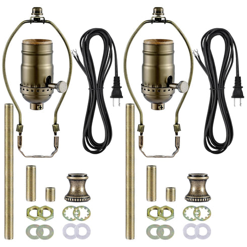 Lamp Making Kit, Make a Lamp or Repair Kit, 3-Way Light Socket