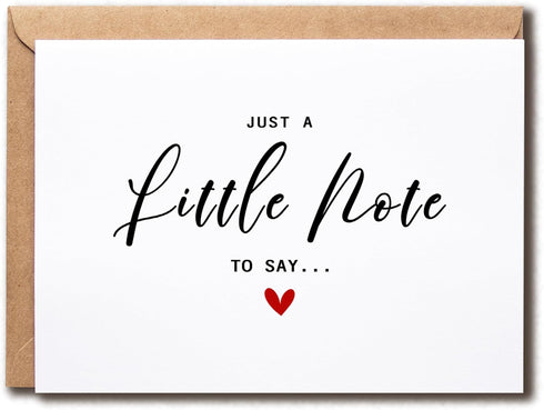 KoKi9xxGifts Just A Little Note To Say - Baby Pregnant Card - Cute