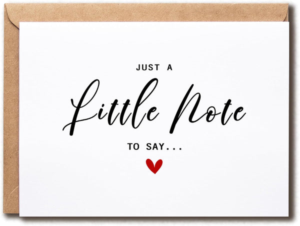 KoKi9xxGifts Just A Little Note To Say - Baby Pregnant Card - Cute