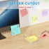 WINFFOR Acrylic Notepad Holder Dispenser - 3x3 in Sticky Note Memo Holder for Desk Organizer (W/O Pads) Office School