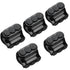 5 Pcs Insulated Connectors, Black Multi Splice Connector, 3 Ports Electrical Power Connector for 2-14 Wire Range