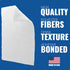10 Pack of White Non Scratch Non-Woven Pads for Cleaning/Polishing and Multi Purpose Use in Your Home Workshop or Garage