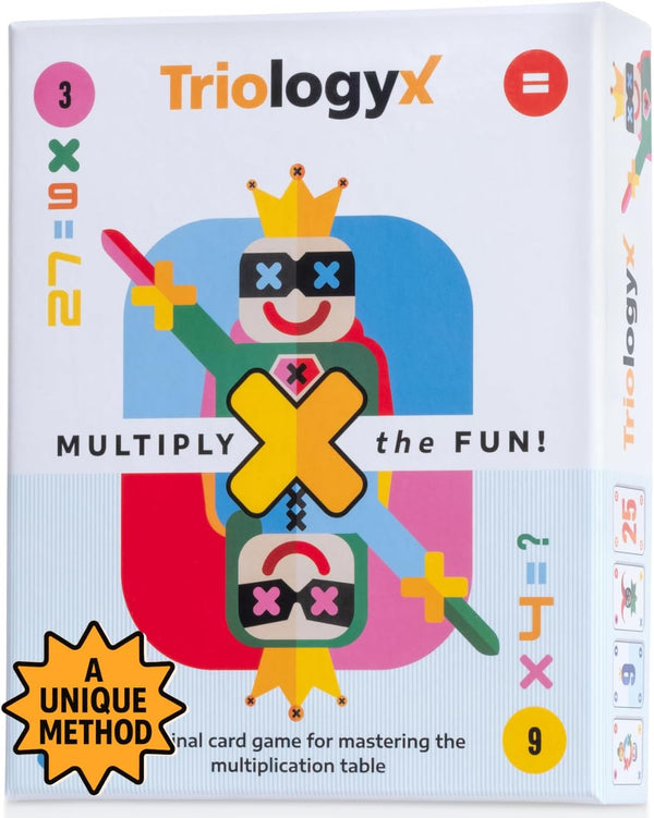 Triologyx Multiplication Game for Kids Interactive Math Card Game That Builds Confidence in