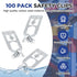 Zonon 100 Pcs Teardrop Pallet Rack Safety Clip, Warehouse Storage Pallet Racking Beam Safety Clip Connector for Shelf