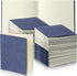 Thenshop 50 Pack Mini Pocket Kraft Notebooks, 4 x 4 Inch Dot Memo Sketchbooks for School Party Favors, Dark Blue