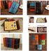 Retro Leaves PU Leather Cover Loose Leaf Blank Writing Journal, Coffee, A7 (5 inch) Diary Gift