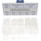 550PCS Nylon Flat Washer Assortment Kit for M2 M2.5 M3 M4 M5 M6 M8 M10 Screw/Bolt (White)