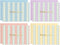 Sweetzer & Orange Stripe Mini Thank You Cards Set of 36 Small