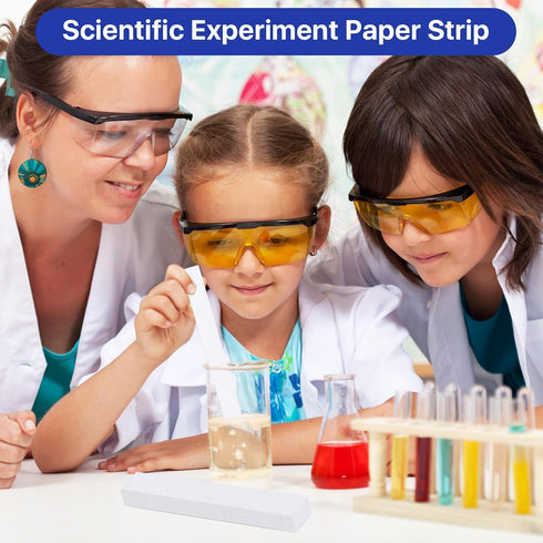 500 Pcs 6.3 x 0.79 In Chromatography Paper Strip, Laboratory Cleaning Paper for Pigment Separation and Science