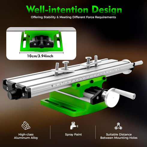 WDZCZDoo Multifunction Worktable Mini Bench Drill Adjustment X-Y Cross Milling Working Table High Precision Bench Drill