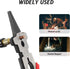 8" Multifunction Welding Pliers, Carbon Steel MIG with Insulated Handle, Long Nose and Wire Cutting