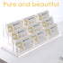 Office,3 9 540 SANRUI Clear Horizontal Business Card Holder Stand for Desk, Acrylic Desktop Display Name Cards Holders