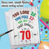 NobleWorks 70th Birthday Greeting Card - Jumbo (8.5 x 11 Inch) Fun Card for Milestone Birthdays