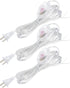 PATIKIL 12 Feet Lamp Cord with Plug, 3 Set UL List Lamp Power