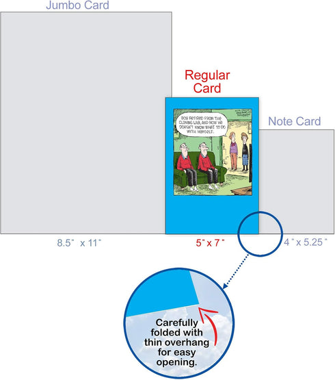 NobleWorks Humorous Retirement Greeting Card with Envelope, 5 x 7 Inch (1 Card), Good Luck Cloning Lab C6362RTG-US