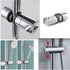 RecDec 360 Shower Head Holder with Slide Bar Clamp Mount Replacement Universal Rotation Adjustable Handheld Shower Wand