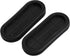 RDEXP Black Synthetic Rubber Oval Shape Double-Sided Wires Grommet Gaskets Rings, Set of 10, 79 x 24mm Inner Size