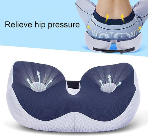 TOLUON Tailbone Seat Cushion for Pain Relief, Memory Foam Seat Cushion Hemorrhoid Pillow, Cushion lab, Sciatica Pain