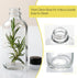 15 Pack, 4 oz 4 120ml Small Clear Glass Bottles with Lids & Stainless Steel Funnels - Boston Sample Bottle for Potion
