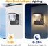 2 Pack 3 Solar Wall Lights Outdoor Waterproof, Metal Wall Lights + USB-C Powerd, Dusk to Dawn Solar Porch Lights