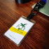 Fallen One 2 Pack Hard Plastic ID Card Badge Holder, Vertical with Thumb Slots