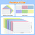 WAYISUL 300PCS 3 5 Inch, Index Cards x Colored Flash Cards, Lined Flashcards Notecards, Flash Cards for Studying, Ruled