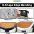 U-Shape Veneer Edge Banding, 16.4 Ft Self Adhesive Trim, Flexible TPE Edge & Corner Protector for Countertop (1.0 in,
