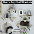 xlehoely 10 Pack Brackets,7.4 Inch xlehoel Decorative Shelf Wall Mounted L Shape Floating Shelf Bracket,L Bracket