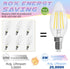 E12 Bulb, 5000K 6W 60 E12 Bulb Non-Dimmable, Bulbs, B10 Bulbs, 90+CRI, 600LM, 12 Pack GvvooHome Candelabra Daylight