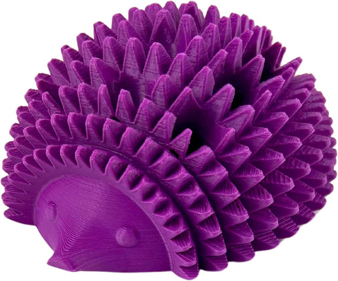 Test Tube Rack for 13mm Tubes, Holds 12 Tubes, Fun Hedgehog Design (Grape)