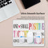 Ztfrdedrf 10 12 One Small Positive Thought Can Change Your Whole Day Water Resistant Mouse Pad with Stitched Edge