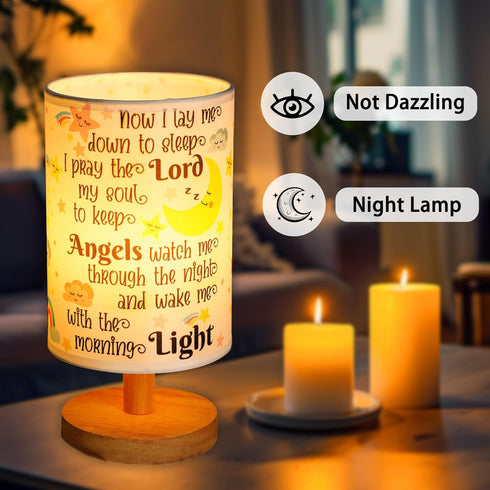 Heartfelt Baptism Night Light for Boys and Girls - Christening Gift with Prayer