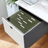 SUNEE 25 Pack Hanging File Folders, Reinforced Letter Size with Adjustable 1/5-Cut Tabs for Bulky Files, Standard Green